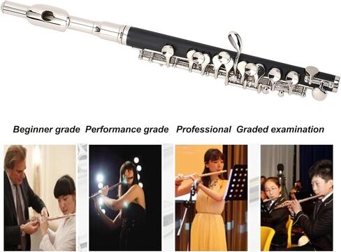 Eujgoov C Piccolo Instrument Ni Plated Keys Sturdy Metal with Cleaning Kit Tuning Rod for Student School Band Orchestra in Saudi Arabia