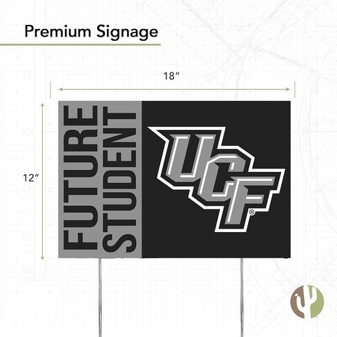 Desert Cactus University of Central Florida Golden Knights 12x18" Graduate Graduation Celebration Yard Sign Graduates Outdoor Lawn Display with Stakes (Grad Sign 4) in Saudi Arabia