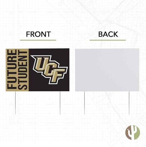 Desert Cactus University of Central Florida Golden Knights 12x18" Graduate Graduation Celebration Yard Sign Graduates Outdoor Lawn Display with Stakes (Grad Sign 4) in Saudi Arabia
