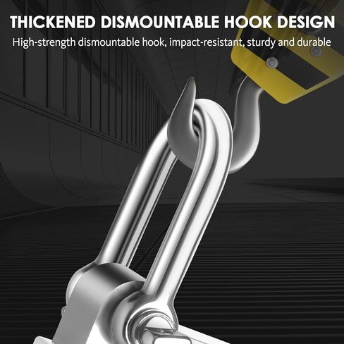 مقياس الرافعة الرقمي للتعليق عالي التحمل - إضاءة خلفية LCD، سعة قصوى 1100 رطل/500 كجم، مستشعر عالي الدقة، وظائف تبديل الفارغة والوحدة للمزرعة والصيد والمستودعات والبناء in Kuwait