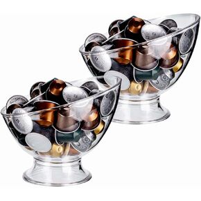 Molfuj Coffee Pods Holder Plastic ، Coffee Pod Storage متوافق مع Nespresso Vertuo Pods ، Hold Cuper Holder Small Coffee Pod منظم لتخزين Keurig Kcup ، حامل قهوة قهوة Espresso Pod in Kuwait