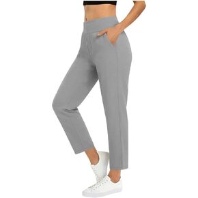 Women's Golf Pants with 2 Pockets 7/8 High Waisted Stretch Ankle Pants for Women Business Casual Travel Athletic Work in Kuwait