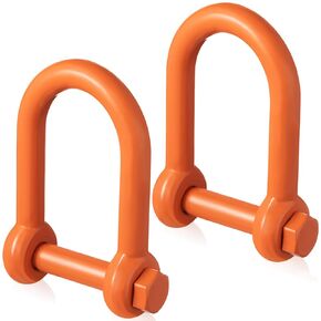 2 Pcs Screw Pin Long Reach Shackle 1 Inch (wll 9.5 Tons), Long Reach Shackle with Painted Screw Pin, Clevis D-Ring Lifting Attachment, Professional Use, Industrial Alloy Steel in Kuwait