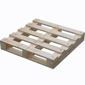 تريتون، منصة خشبية شديدة التحمل للدخول في اتجاهين - 38 × 36 × 5 بوصة، لوحة شحن من الخشب الصلب من الدرجة الصناعية، متينة، قابلة لإعادة الاستخدام، قابلة للتكديس، سهلة التعامل، للاستخدام التجاري كمنصة نقالة أرضية، عبوتان in Kuwait