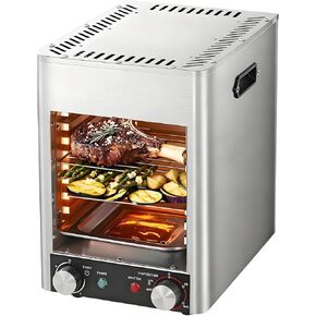1700W Electric Steak Grill, Smokeless Infrared Electric Broiler, 10-Tier Adjustable Rack, for BBQ, Toast, Grill Indoor & Commercial Kitchens in Kuwait