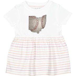 إنكتاستيك أوهايو البيسبول خمر التوضيح فستان الرضع in Kuwait