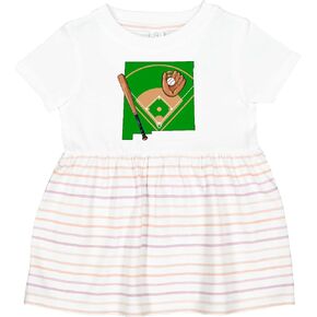 إنكتاستيك نيو مكسيكو بيسبول مع فستان للرضع بمضرب وقفاز in Kuwait