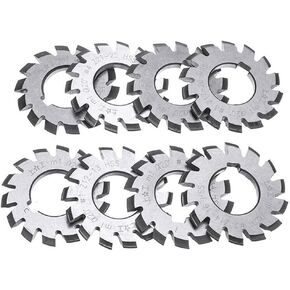 HSS M1 Involute Gear Cutter Set 8pcs High Speed Steel 22mm Bore 20 Degree PA20 for Gear Milling and Metalworking Precision Cutting in Kuwait