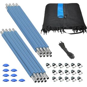 Trampoline Enclosure Set, to Fit 12'. Round Frames, for 3 or 6 W-Shaped Legs -Set Includes: Net, Poles & Hardware Only in Kuwait