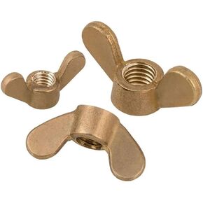 Wing nut, Hand Twist nut, Wing Nuts Copper Nut Brass Hand-Tight Screw Cap(5pcs,M5) in Kuwait