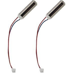 قطعتان من محرك الاهتزاز بدون قلب لأجهزة التدليك التي تصنعها بنفسك، وفرشاة الأسنان الكهربائية والألعاب - 7 × 25 ملم، 3.7 فولت تيار مستمر، 18000 دورة في الدقيقة، غلاف معدني in Kuwait