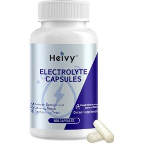 كبسولات كهربائية ، أقراص الملح (500 ملغ من الصوديوم و 100 ملغ من البوتاسيوم) ، حبوب الملح للركض ، ملحق ترطيب كيتو وذات الكربوهيدرات المنخفضة ، نباتي ، غير محلي - 100 - عدد (حجم 0) - مصنوع في الولايات المتحدة الأمريكية in Kuwait