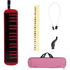 لوحة مفاتيح البيانو الهوائية لفصول الموسيقى في الهواء الطلق 32 مفتاحًا أداة الرياح ميلوديكا مع أنبوب طويل وحقيبة حمل لوحة مفاتيح البيانو الهوائية سوبرانو ميلوديكا in Kuwait