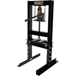 20 Ton Hydraulic Shop Press with Stamping Plates - Heavy Duty H-Frame Garage Floor Press for Bending, Straightening, Installing Bearings & U-Joints in Kuwait