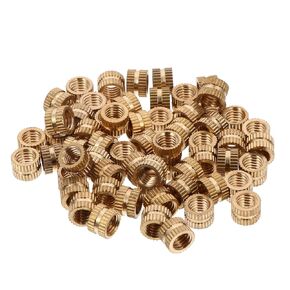 Luxshiny 60pcs Brass Knurled Threaded Insert Nuts for Injection Molding Embedment Fasteners for Printing High Pull-Out Force Easy Installation in Kuwait
