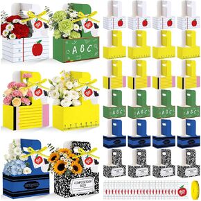 24 Pcs Teacher Appreciation Gifts in Bulk 2 Cup Drink Carrier with Tag Handle Teacher Gifts Cup Carriers Disposable Cardboard Back to School Gifts Cup Holders for Graduation Retirement Favors in Kuwait
