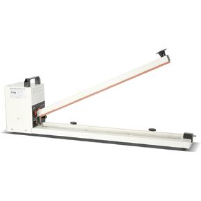 Impulse Heat Sealer with Seal bar, Heavy-Duty Bag Sealing & Cutting Machine, 8mm Sealing Width, 1 Extra Replacement (white, 24 inch) in Saudi Arabia