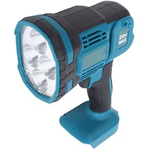 Cordless LED Work Light, 1500lm Handheld with Flashing Pivoting Head, for Support for Makita BL1850 Battery in Kuwait