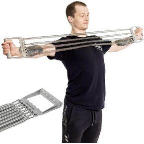 Chest Expander for Men [Bells of Steel] Adjustable Chest Exerciser, Versatile Chest Workout Equipment for Men, Portable Resistance Expander for Upper Body Strength Training in Kuwait