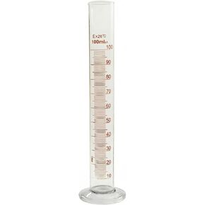 2Pack100ml Graduated Cylinder, High Borosilicate Glass Measuring Cylinder with Stable Base - Laboratory Grade Precision (±1%) for Chemistry Lab, School Science Experiments & Researchrch﻿ in Kuwait