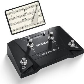 STRICH Wireless Page Turning Pedal 3.0 for Rock Musician, Compatible with Windows, Android, macOS HarmonyOS, with Type-C Charging Port, Supports for Tablets and Computers, Non-silent Pedal, SPT-30 in Kuwait