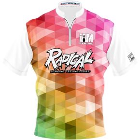 Logo Infusion I AM Bowling Jersey Short Sleeve Sash Collar 2129-RD Made in USA Radical in Saudi Arabia