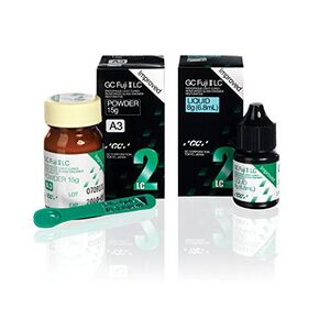 GC America GC-000185 Fuji II LC 1: Restorative, Capsule Pack, A2 Shade, Shape in Kuwait