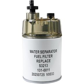 S3213 Marine Fuel Water Separator with Clear Collection Bowl High-Flow Fuel Filter Replacement Compatible with Yamaha, Mercury, Quicksilver Outboard Motors & Boats in Kuwait