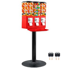 Candy Machine Dispenser Gumball & Candy Vending Machine Supports Large Gum Balls with Coin Operated for Commercial Use Includes Anti Theft Lock Meets FDA Norms in Kuwait