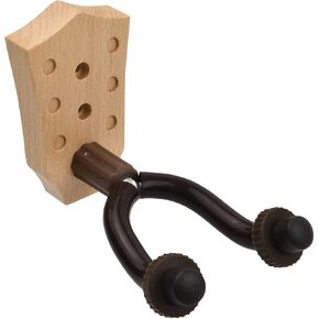 حامل حامل للتعليق على الحائط من خشب الزان، قضبان تثبيت حديدية، حامل عرض قابل للتعديل للكمان الكهربائي والكمان والمندولين القيثارة، خفيف الوزن 155 جرام وسهل التركيب (شماعة-2) in Kuwait
