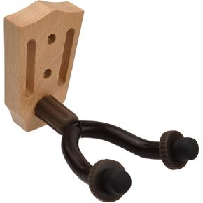 حامل حامل للتعليق على الحائط من خشب الزان، قضبان تثبيت حديدية، حامل عرض قابل للتعديل للكهرباء الصوتية والكمان والمندولين القيثارة، خفيف الوزن 155 جم وسهل التركيب (شماعة-3) in Kuwait