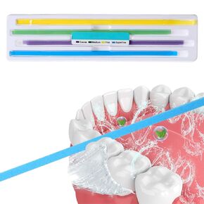 80Pcs Dental Polishing Strips Teeth Polishing Finishing Teeth Sanding Grinding Tool Kit Dental Polish Abrasive Strip 4mm x 150mm Finishing Tooth File Deep Tooth Cleaning for Oral Care Gloss Contouring in Kuwait