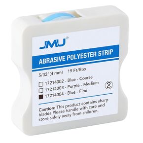 JMU Dental Polishing Strips, 4mm Fine Tooth Sandpaper, Tooth Polish Abrasive Strip for Interproximal Shaping, Resin Filling Finishing & Tooth Contouring, Blue, 1 Roll in Kuwait