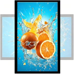 Digital Advertising Kiosk & Media Player, LCD Monitor Display, HDMI/USB/WiFi, Landscape Portrait Switching, Looping Smart Split Screen Non-Touch-21.5" in Kuwait