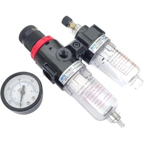 AFC2000 1/4" Port FRL Union Air Treatment Compressor Filter Pressure Regulator Combination Lubricator Combinations Oil Separator(AFC2000 PC8-02) in Saudi Arabia
