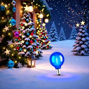 مجموعة من 5 مصابيح بديلة لعيد الميلاد باللون البرتقالي G40 LED (برتقالي) in Kuwait