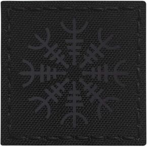 IR 2x2 Blackout Aegishjalmur Helm of Awe Viking Norse Heathen Aegishjalmr IFF Tactical Morale Hook Patch in Kuwait