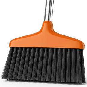 Handy Broom, Indoor/Outdoor Brooms, Duty Kitchen Broom, for Home Garage Kitchen Office Courtyard Lobby Patio Lawn Concrete (1, Orange) in Kuwait