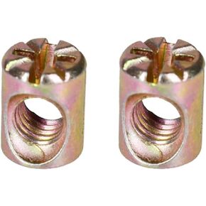 صامولة أسطوانة، M6 فتحة أفقية وصواميل دبوس وتد مدمجة في الأثاث مطرقة إدراج صامولة أسطواني متري خيط النجارة، الحجم: 10 مم (M6 (قطعتان)) in Kuwait