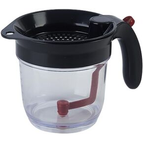 Fat & Grease Separator with Fine Mesh Filter and oil Sauce Separator Strainer with a bottom drain valve. Sauce separator strainer for healthier cooking. 33Oz or 0.975 Lt in Kuwait