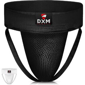 واقي منطقة الفخذ للملاكمة من DXM SPORTS للرجال - واقي منطقة الفخذ قابل للتعديل للكيك بوكسينغ، معدات السجال التايكوندو، الملاكمة التايلاندية، التدريب على الفنون القتالية in Kuwait