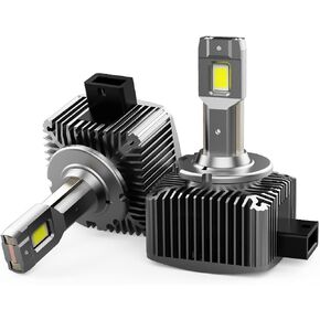 مصابيح LED D1S 6500K 110W 30000Lm، 66144 66140 85140 85415 مصابيح بديلة زينون HID، مصابيح الضباب، عبوتان in Kuwait