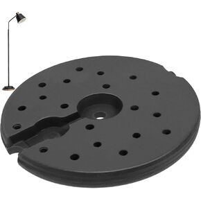 Luxshiny Heavy Duty Weighted Plastic Lamp Base for Floor and Desk Lamps and Stable Chassis Base for Various Styles Easy Installation in Kuwait