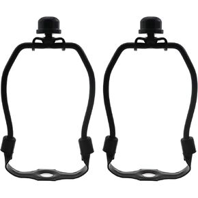 2PCS 4 Inch Black Metal Lampshade Harp Set Detachable Floor Lamp/Lampshade Stand Base with Top Knob Lighting Accessories in Kuwait