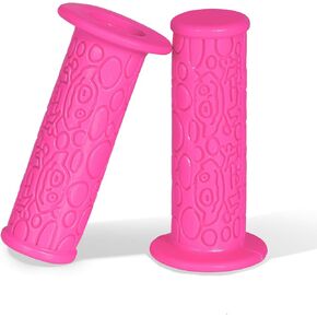 مقابض مقود الدراجة من PRUNUS للأطفال والبنات والأولاد، مقابض دراجة جبلية مطاطية غير قابلة للانزلاق مقاس 3.8 بوصة لدراجات سكوتر كروزر التوازن MTB BMX (أسود) in Kuwait