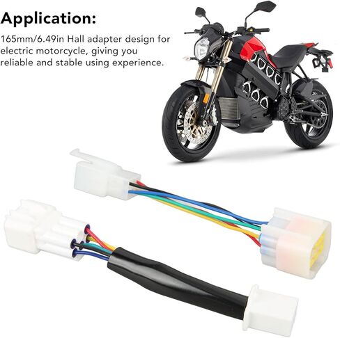 Keenso Hall Adapter, 2PCS Electric Motorcycle Hall Adapter IP67 Water Proof Complete Match of Male and Female Head High Efficiency Controller Adapter in Saudi Arabia