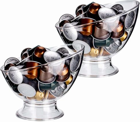 Molfuj Coffee Pods Holder Plastic ، Coffee Pod Storage متوافق مع Nespresso Vertuo Pods ، Hold Cuper Holder Small Coffee Pod منظم لتخزين Keurig Kcup ، حامل قهوة قهوة Espresso Pod in Kuwait
