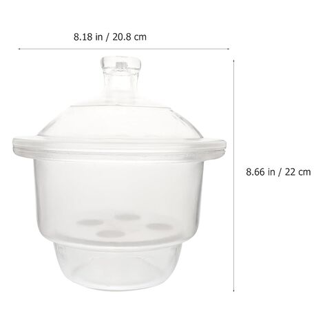 iplusmile 1pc Laboratory Desiccator Bottle Glass Dryer Jar for Vacuum Drying High Transparency Simple Design for Practical Use for Laboratory Experimentation in Saudi Arabia