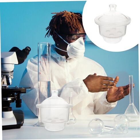 High Grade Glass Desiccator Bottle 150mm Dryer Jar Lab Bottle Jar Laboratory Glassware Polycarbonate in Saudi Arabia