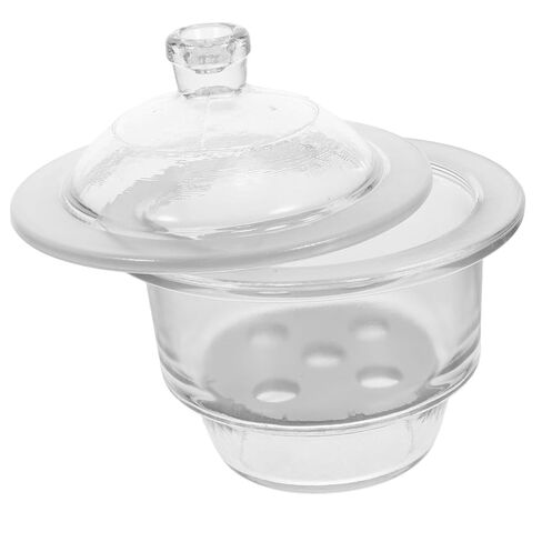 1 قطعة جرة مجفف الزجاج زجاجة مجفف المختبر لتجفيف الفراغ الأواني الزجاجية عالية الشفافية ثقوب قاعدة عشوائية للتجارب العلمية in Kuwait